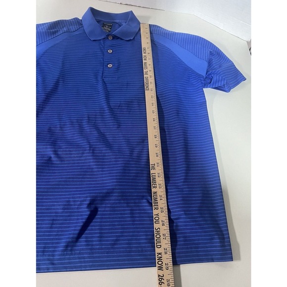 page tuttle striped Blue golf shirt size‎ XL - Picture 6 of 9